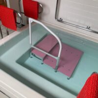 既存環境を活かして安全な入浴動線を確保したい